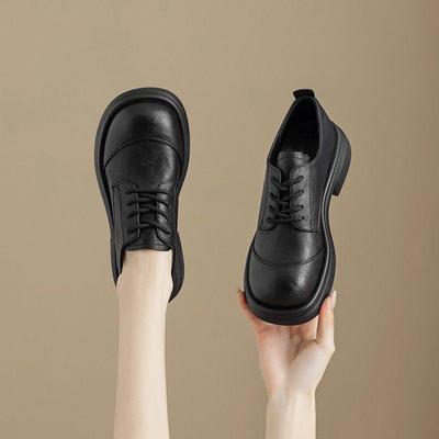 Ретро Оксфорды на шнуровке в английском стиле - Коллекция Осень 2025