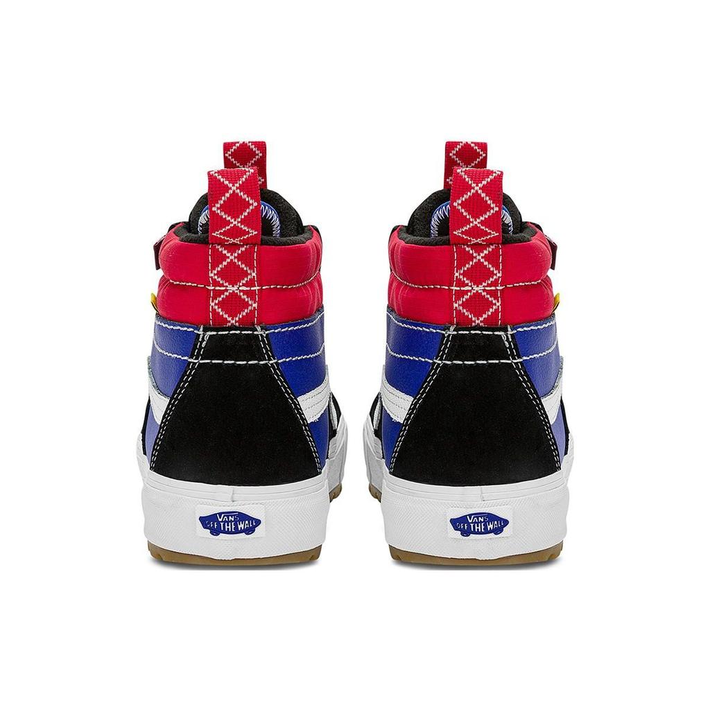 Vans Sk8 Mte Trendy Casual High-Top Skate Shoes Unisex Sneakers Black White Blue VN0A5HZZBRA