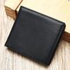 Genuine Leather Wallet Men's Premium Feeling Pure Cowhide Short Money Clip Multi-Card Leather Banknote Holder