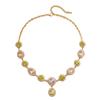 New European and American fashion, personalized, colorful cubic zirconia necklace set, a high-end jewelry set for women