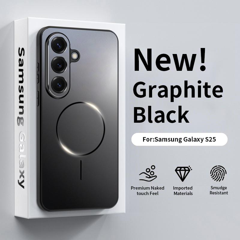 Металлический чехол для телефона с поддержкой MagSafe для Samsung Galaxy S26 Ultra S25 S24 S23 Plus Ultra Тонкий Защита от падения Защитная крышка