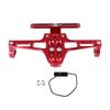 Adjustable License Plate Frame with Light Aluminum Alloy Mudguard Eliminator Kit for Motorcycle