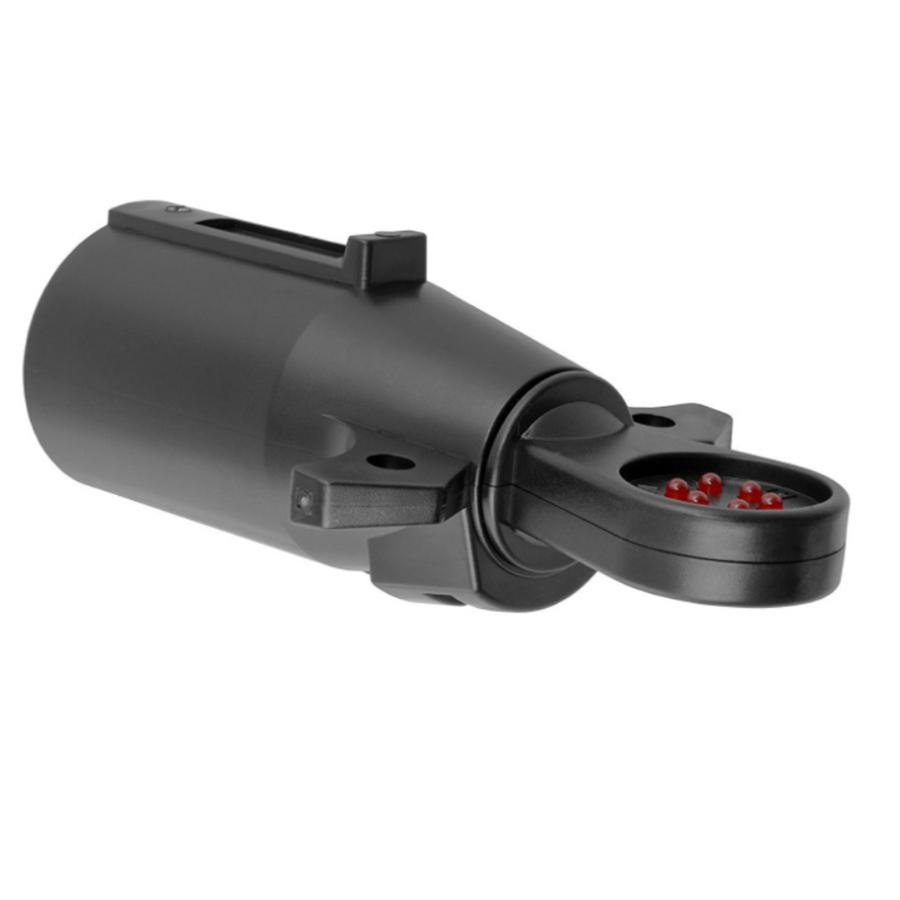 7-контактный тестер цепи проводки RV, штекер разъема со светодиодной индикацией для сцепного устройства прицепа, круглый