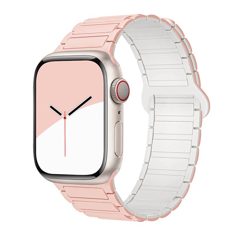 Современный силиконовый ремешок для Apple Watch Series 8/9 & S10 с магнитной застежкой