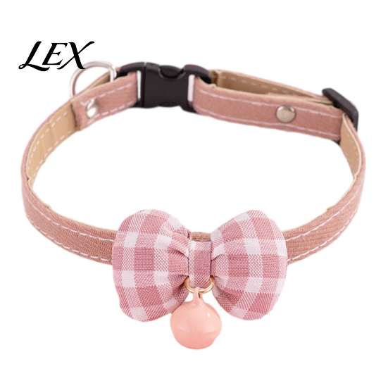 Colorful Cat Collars for Holidays Bow Collar, Adjustable Collar with Plaid Tie And Durable Pet Cats Bell, Stylish Kittens Puppies Daily Wear