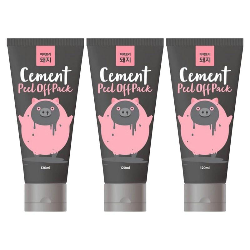 Mefactory Pig Cement Peel-Off Pack, 1 pcs x 3 sets