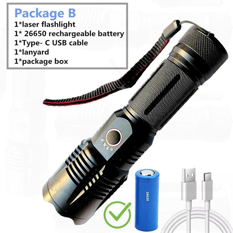 Super Bright Flashlight LEDs 1000000LMs Powerful Rechargeable Portable Ultra Power Torch Lamps Outdoor Emergency Camping Lantern