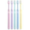 Л АПИС: Зубная щетка, Компактная головка, Сделано в Японии, Длинная ручка, Плоский хват, Мягкий пастельный ассортимент (5 кистей), LA-211