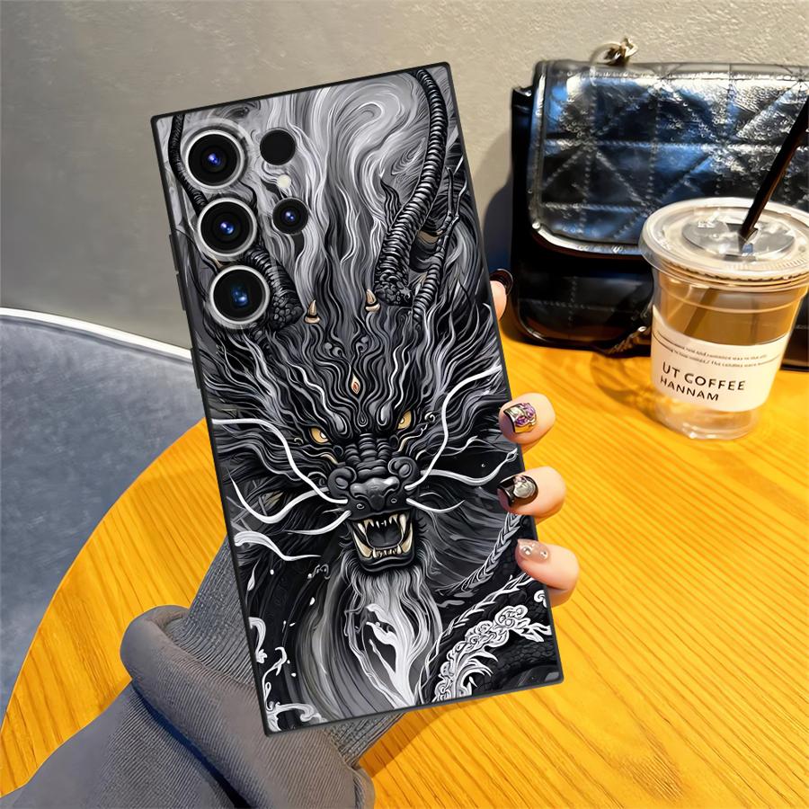 Крутой чехол-футляр с драконом для Samsung Galaxy S26 Ultra S23 Note 20 8 9 10 S21 FE S25 Plus S10 S9 S20 Ultra S24