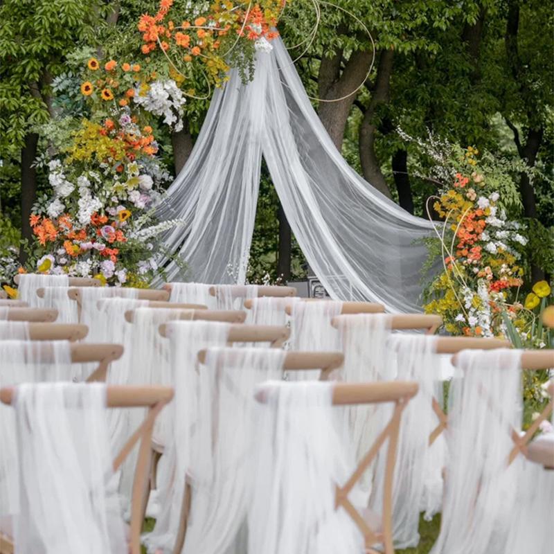 Свадебная арка драпировка шифоновая ткань драпировка занавес свадьба день рождения вечеринка фон декор своими руками свадебный шифон прозрачный праздничные принадлежности