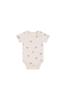 Organic Cotton Short Sleeve Bodysuit Sasha Puppy Tofu JBCO251241 Baby IVR 70 [Jamie Kay]