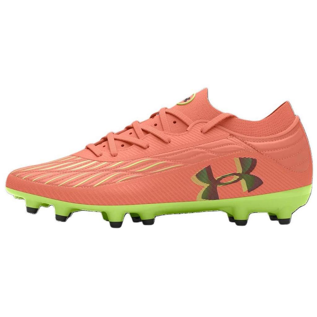 Under Armour Футбольные бутсы FG для твердого грунта Мужские Оранжево-красные 3027699-801