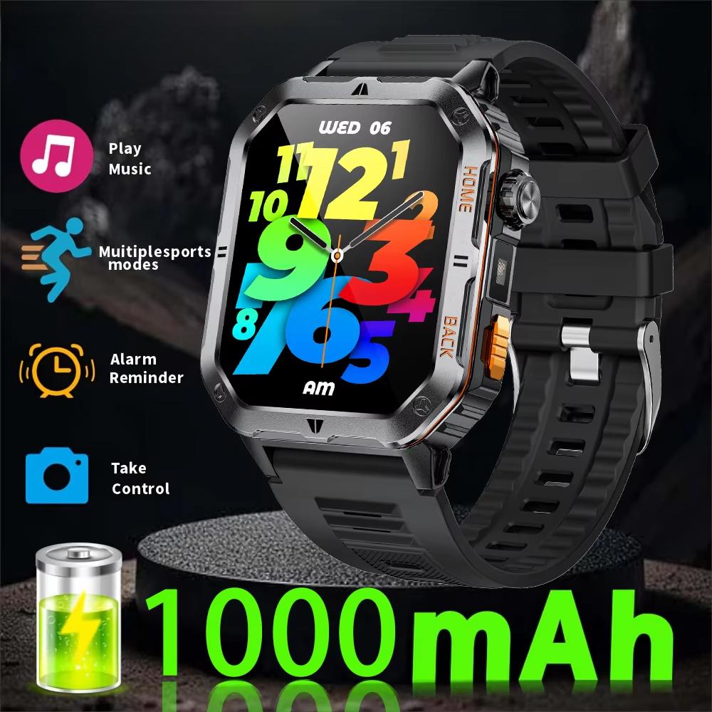 2025 New 1000mAh Battery, High-Definition AMOLED Screen, IP68 Waterproof And Bluetooth Call Are Suitable For Android Smartwatches