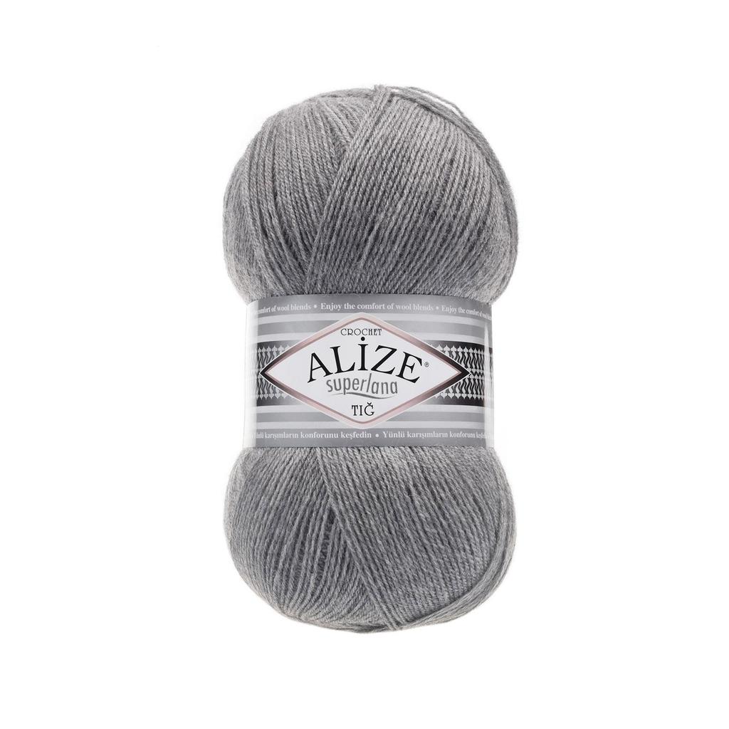 Шерстяная трикотажная пряжа - Alize Superlana Crochet(Тиг) - 4 Ball - Акрил - Платки - Аксессуары - Шарфы - Кардиган - 570 метров (100гр).