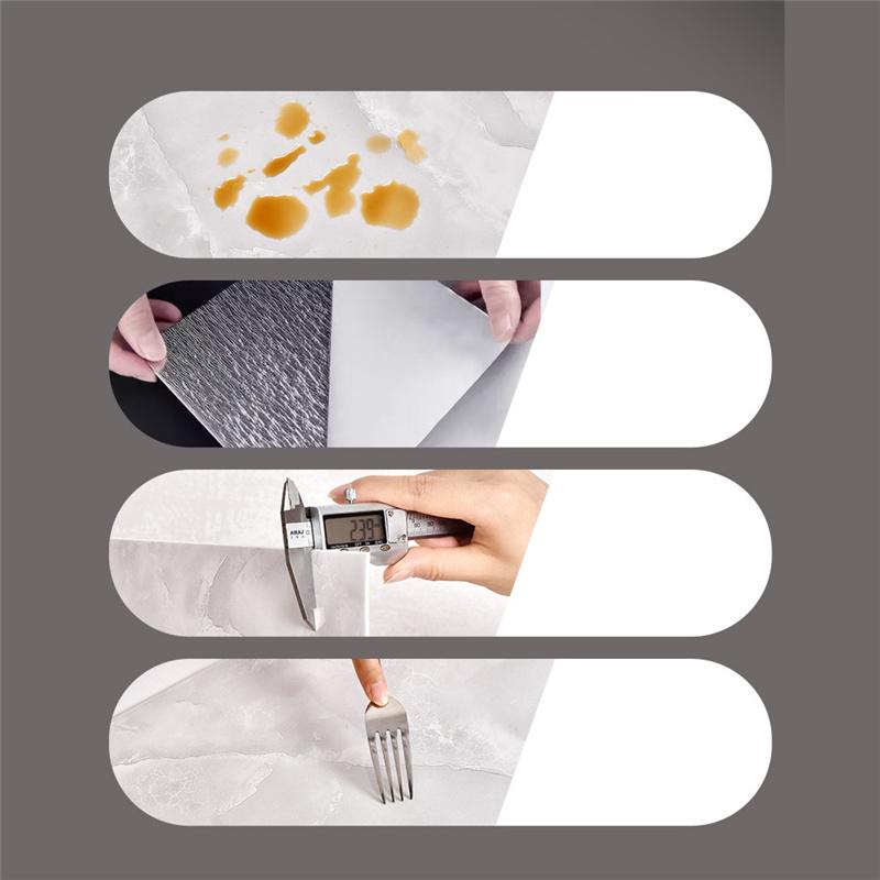 Самоклеящаяся 3D имитация плитки для оклеивания стен обоями для украшения стен туалета кухни водонепроницаемые мраморные наклейки