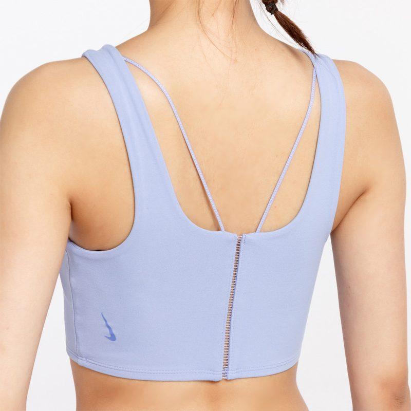 Nike Женские майки Светло-голубые Асимметричное плечо CJ3666-569