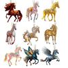 Sparkling Horse Ornament 2D Acrylic Hanging Decor Realistic Christmas Tree Horse Charm Elegant Equestrian Gift for Holiday Tree