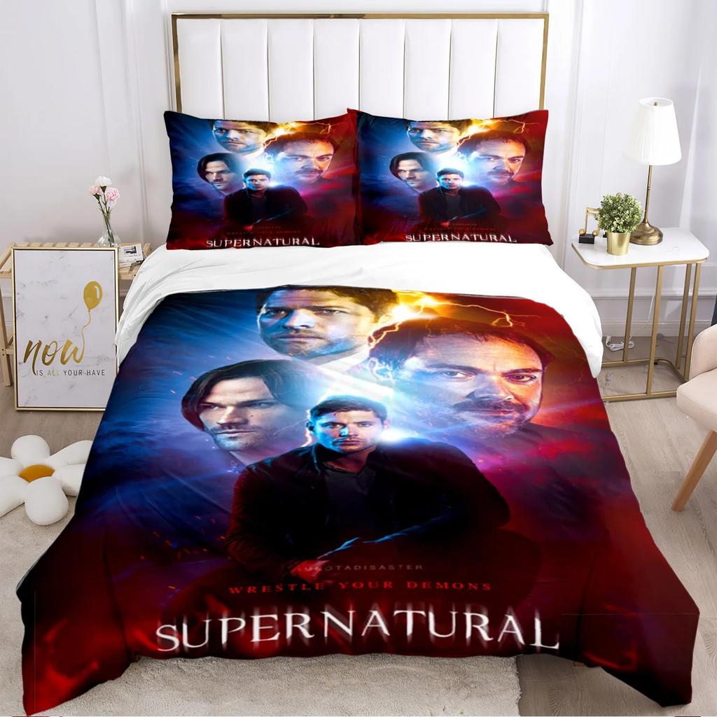 Личность Сверхъестественная Простыня Пододеяльник Наволочка Простыня Три предмета Постельное белье Мягкое Одеяло