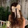 Sheer Bow Clip for Women, Summer Butterfly Hair Claw with Flowing Ribbon, Cute Spring Clip Hair Accessories for Thin Hair