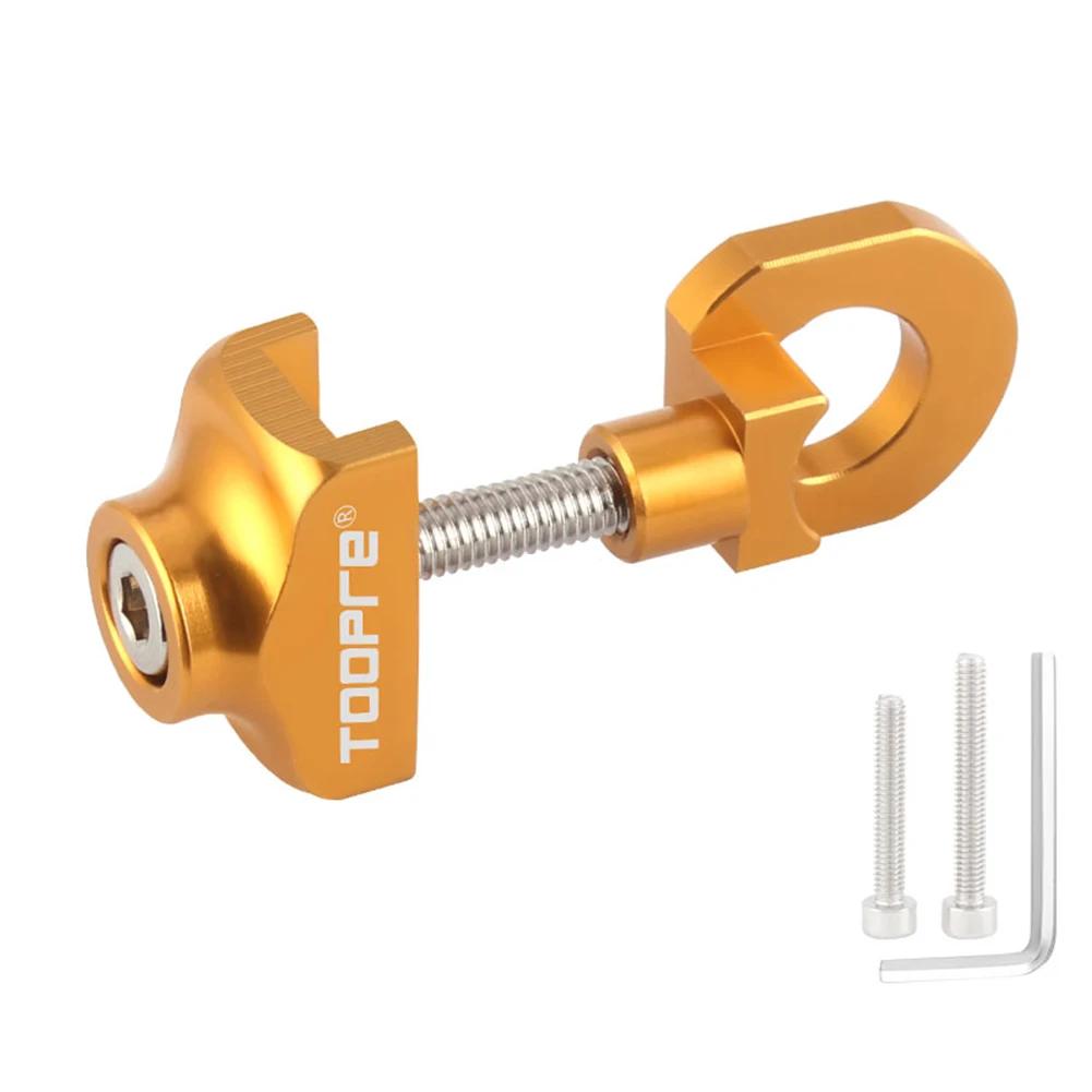 Bicycle Chain Adjuster Aluminum Alloy Bike Chain Tensioner Fastener for Single Speed Bicycle BMX Fixie Bike