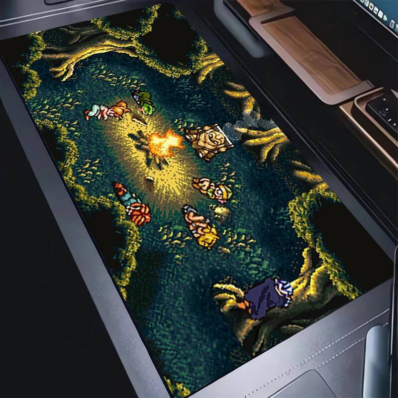 Mouse Pad Laptop Pixel Art Forest HD Print Mousepad Computer Anime Cchrono Trigger Keyboard Pad PC Gaming Gamer Desk Mouse Mat