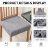 New Anti-slip Dining Chair Cover Soft Thicken Fabric Seat Cover Water Ripple Elastic Chair Slipcover For Office Home Seats