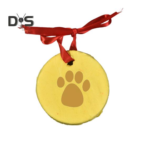 2 Pcs Dog/Cat Paw Print Kit DIY Pet Paw Print Hanging Ornament with Customization Tools And Display Stand Clay Pawprint Keepsake Kit