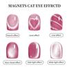 3-in-1 Cat Eyes Nail Magnet Heart Round Line Shape Nail Art Magnet Pen Magnetic Gel Polish Kit Stainless Steel Manicure Tools