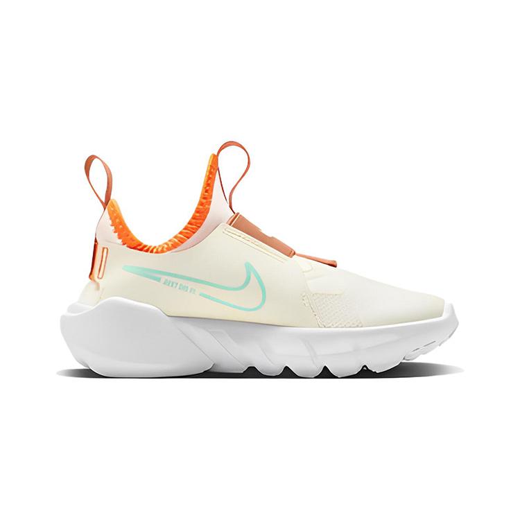 Nike Кроссовки для бега детские Flex Runner 2, нескользящие, износостойкие, низкие, цвет Светлый кремово-белый FQ6866-181