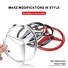 1Pcs Car Front Grille Badge Decal Cover Emblem for Mercedes Benz C E Class GLA GLK ML GLC GLE W204 W205 W210 W211 W212 W213