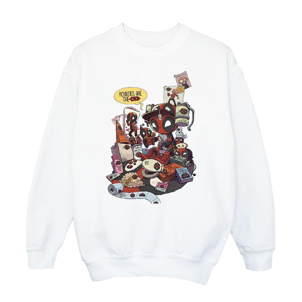 Marvel Женская/дамская толстовка Deadpool Merchandise Royaltyties