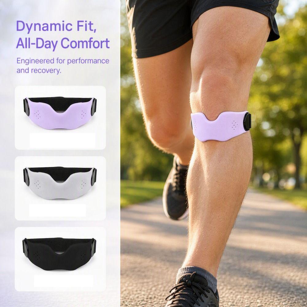 Silicone Patella Belt Knee Strap Non-Slip Knee Brace Joint Protection Patella Band Basketball