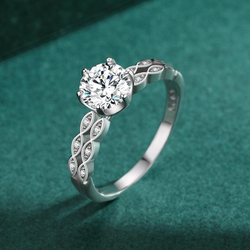 Tancise Classic стерлингового серебра 925 пробы кольцо с цирконом женские ювелирные изделия свадебное обещание вечерние подарок