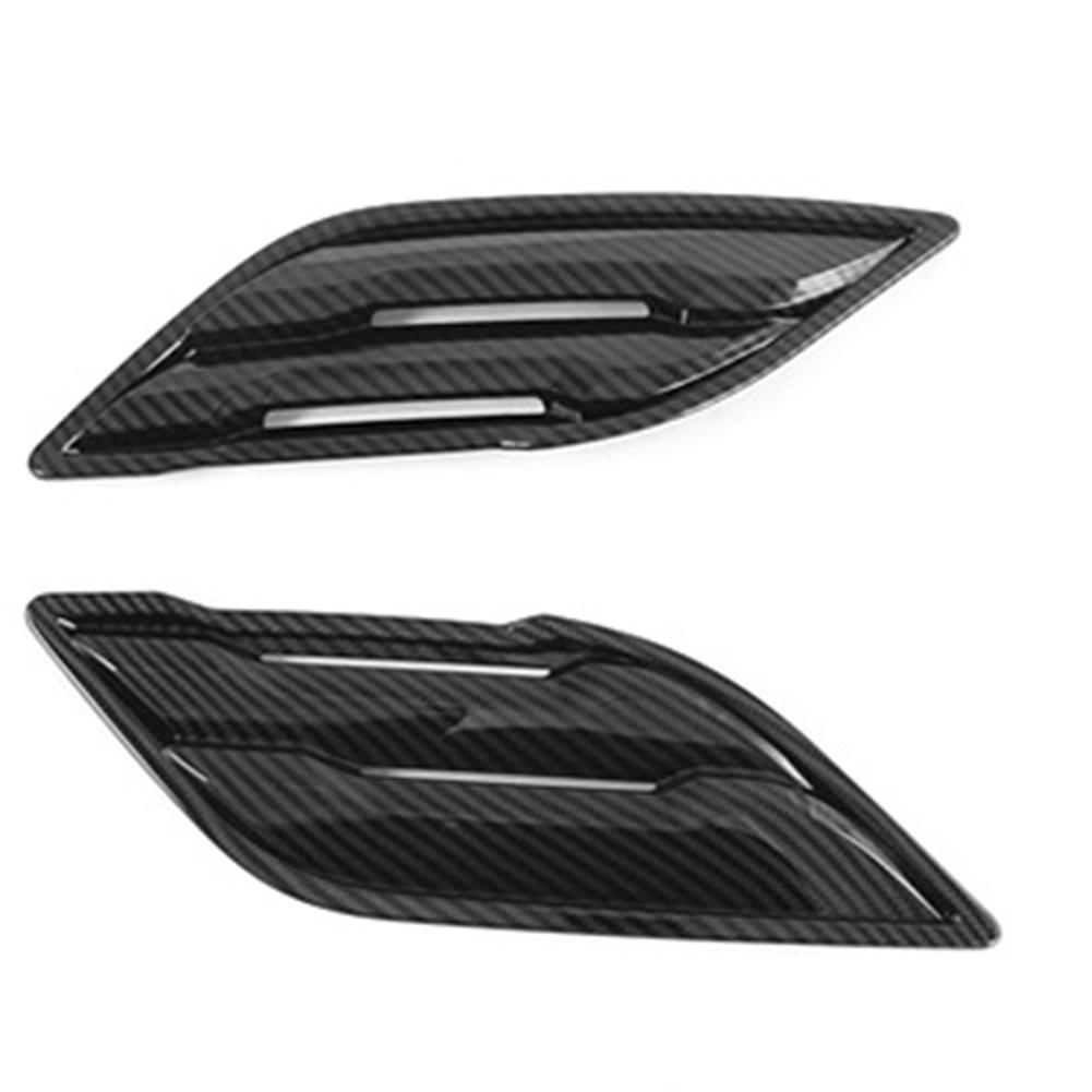 Автомобильный стайлинг, настройка автомобиля, карбоновая крышка воздухозаборника, отделка из углеродного волокна, износостойкий черный цвет, простая установка