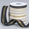 DIY Decorative Embellishments Romantic and Cozy Ribbed Edge Gold Onion Ribbon Handmade Diy Flower Cake Bag Decoration Floral Strip Threaded Ribbon