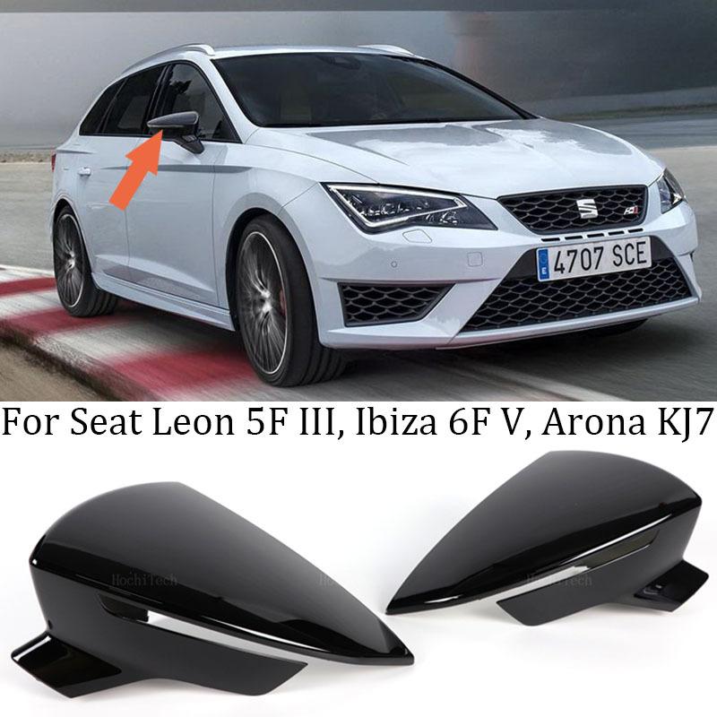 Черный для Seat Leon 5F MK3 ST Cupra 2013-Ibiza MK5 Arona 2017-2018, автомобильное боковое зеркало заднего вида, аксессуары