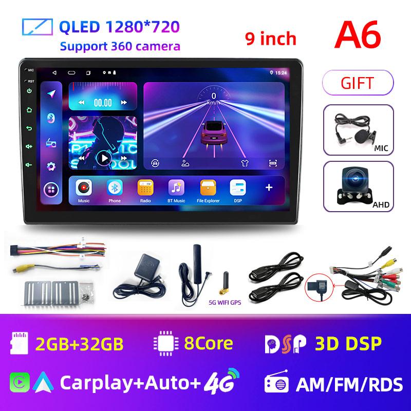 7/9/10'' 2 Din Android12 Auto Car Radio Multimedia Video Universal Stereo Carplay Gps For Volkswagen Nissan Hyundai Kia Toyota