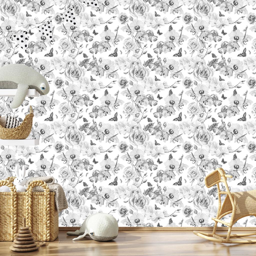 Wallpaper Flowers Nature Plants Orchid for Living Room and Bedroom 50x1000