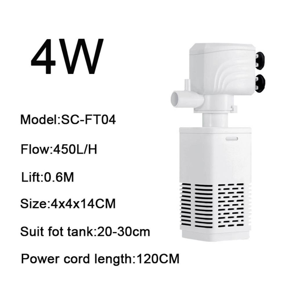 1 шт. погружной воздушный насос для аквариума с внутренним фильтром для смены воды, бесшумный насос для аквариумного фильтра