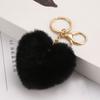 Милый брелок в виде сердца с помпоном и помпоном Loverly Bobbles, пушистый брелок с помпоном для девочки, сумка, автомобильный брелок, подвеска