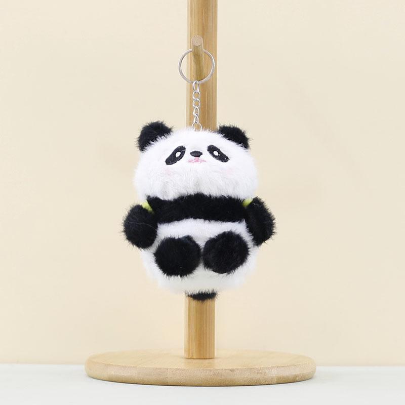 Очаровательный плюшевый брелок в виде панды, мягкий фруктовый кулон в виде панды для сумок