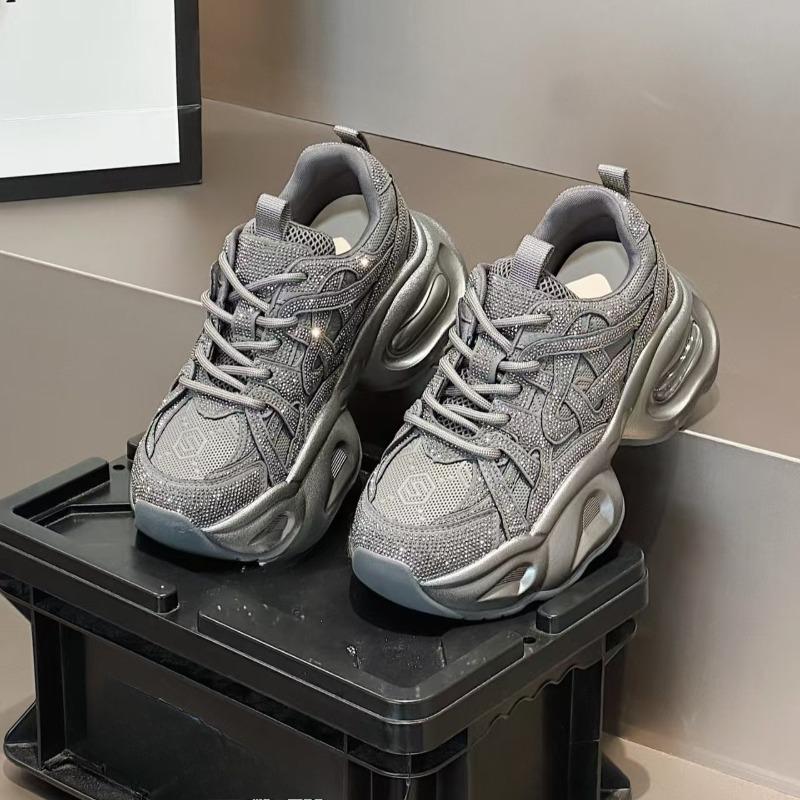 Кроссовки папы, Новый стиль женской повседневной спортивной обуви, Универсальные кроссовки на толстой подошве для бега