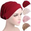 8 цветов Женский платок на голову Платки на голову Шапочка для химиотерапии Шапочки-бини Женская хлопковая шапка Однотонный боннет