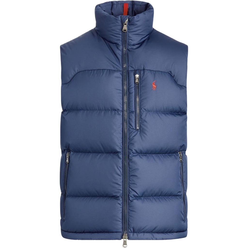Polo Ralph Lauren SS26 Без рукавов Вышитый логотип-пони Стойка воротник Пуховый жилет Мужской жилет 710968282-002
