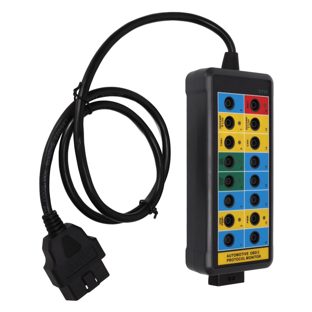 16 Pin OBDII Protocol Detector Fast Detection Easily Access Monitoring Signals OBD2 Breakout Box