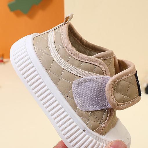 Весенне-осенняя модная прогулочная обувь на липучке для мальчиков. Нескользящая и противоударная повседневная обувь для девочек.