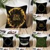 Наволочка L-Lord Of The R-Rings Квадратная подушка Спальня Диван Досуг Комфортная подушка Автомобиль Гостиная Украшение дома 40X40