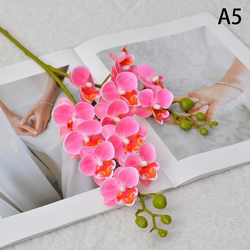 Artificial Phalaenopsis Fake Flower Branches Home Decoration Wedding Floral Materials Banquet Event Props