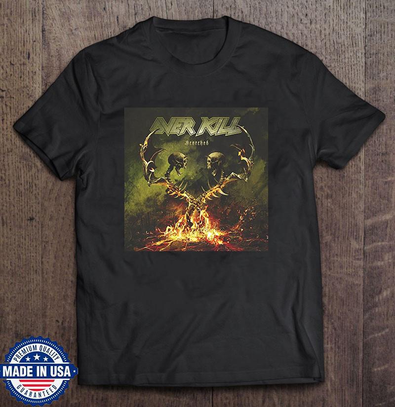 Унисекс Футболка Overkill Band Scorching The Earth Tour Полный Размер S-5XL Унисекс Футболка