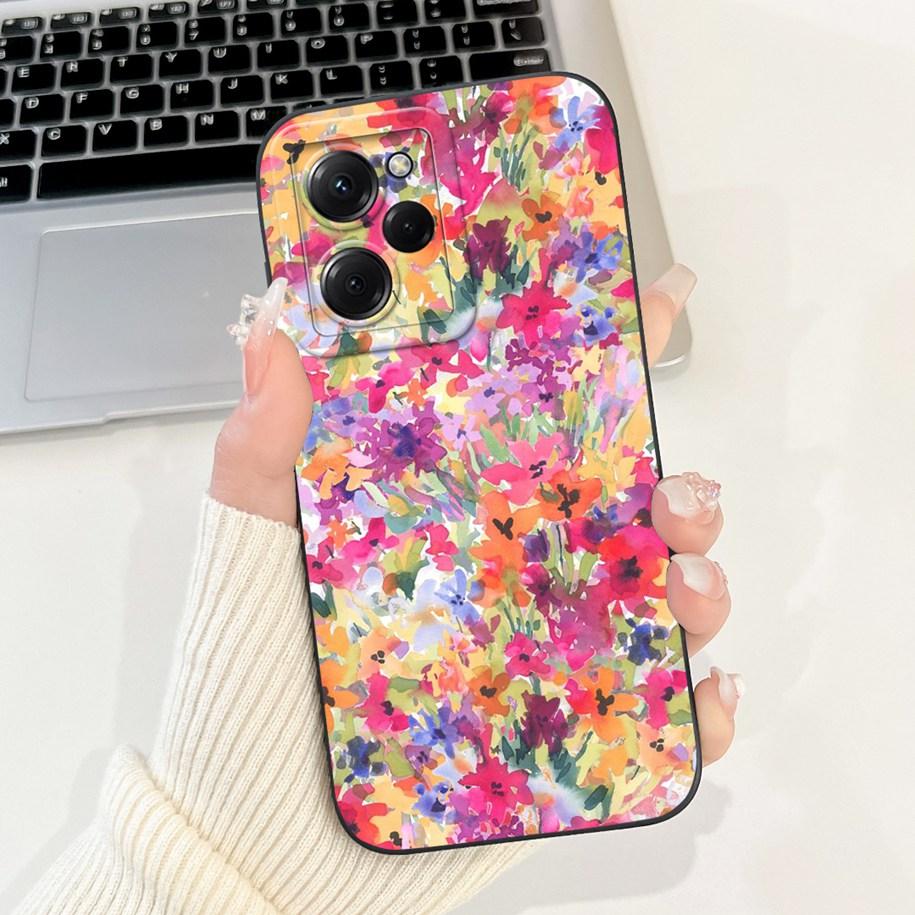 Для Xiaomi Poco X5 Pro Чехол Крутой Модный Цветок Закат Мягкий Силикон Мягкая Защитная Крышка Для Xiaomi Poco X5 X 5 X5Pro 5G Funda